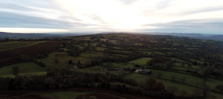 A view from Nordy Bank, Drone Topographic Survey, Aerial Imaging, Shropshire after a drone mapping afternoon
